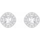 Серьги Swarovski Angelic Square 5368146